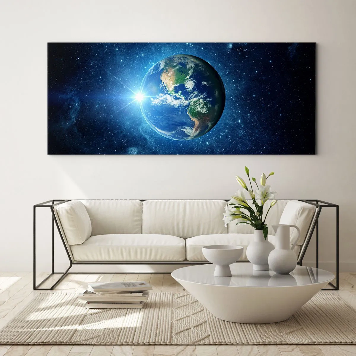 Üveg kép - Mennyben vagyunk - 100x40 cm