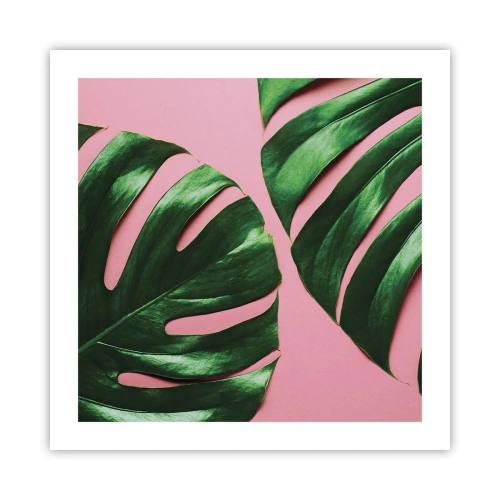 Poszter - Zöld rendez-vous - 50x50 cm