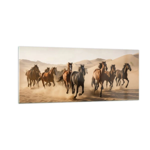 Üveg kép - Szabad, mint a szél - 100x40 cm