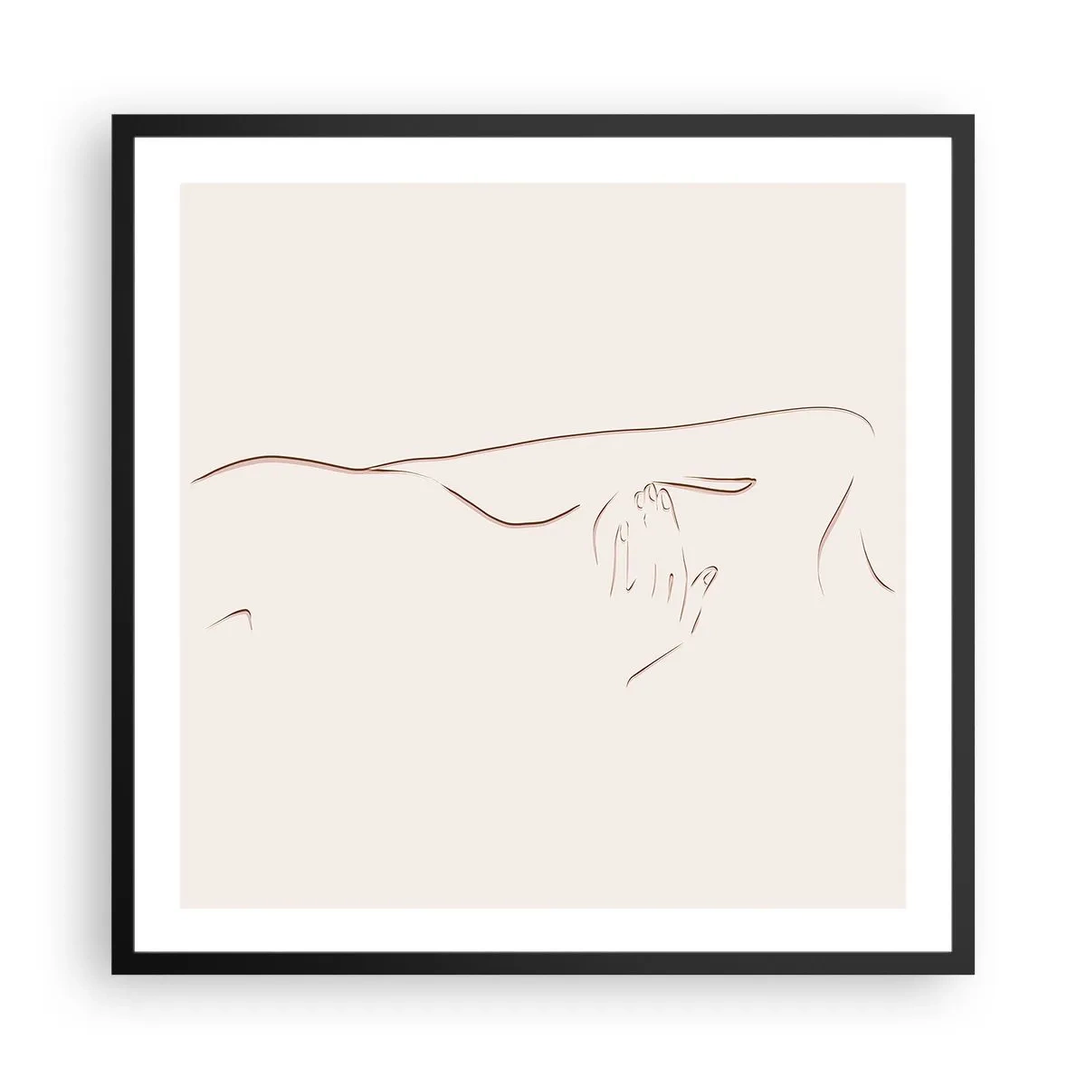 Poszter fehér keretben - A vágy alakja - 60x60 cm