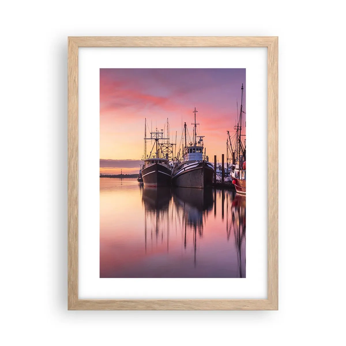 Poszter világos tölgy keretben - Másnap előtt - 30x40 cm