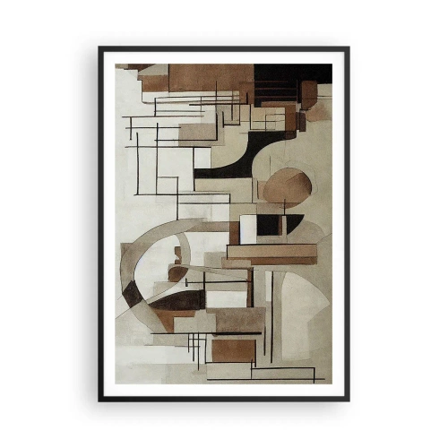 Poszter fehér keretben - Városkép 2.0 - 70x100 cm