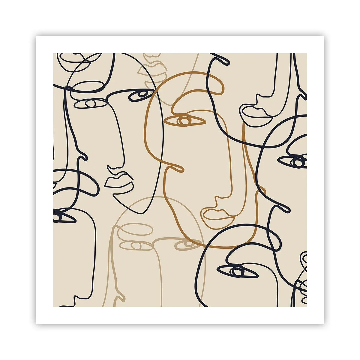 Poszter - Többszörös portré  - 60x60 cm