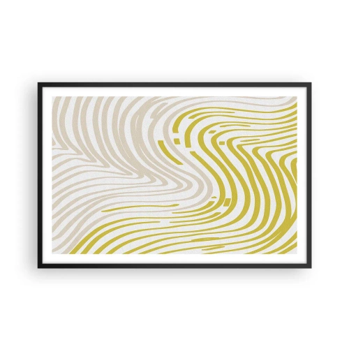 Poszter fehér keretben - Kompozíció szelíd kanyarral - 91x61 cm
