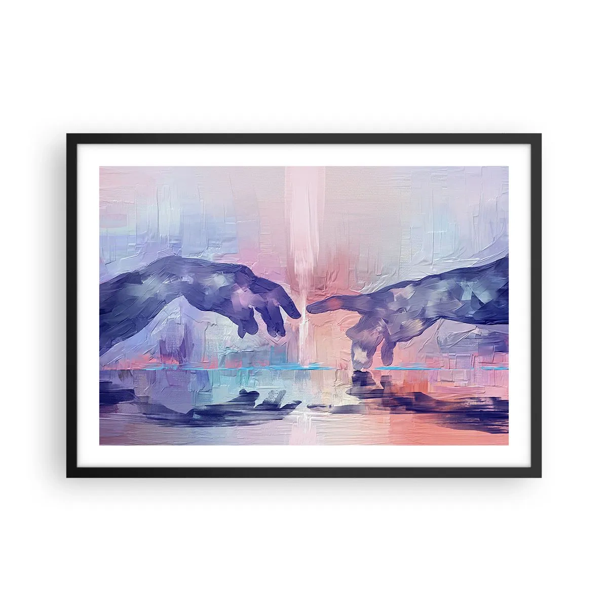 Poszter fehér keretben - Az élet isteni szikrája - 70x50 cm