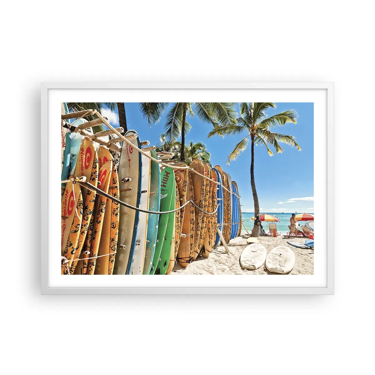 Poszter fekete keretben - Napos mulatság - 70x50 cm