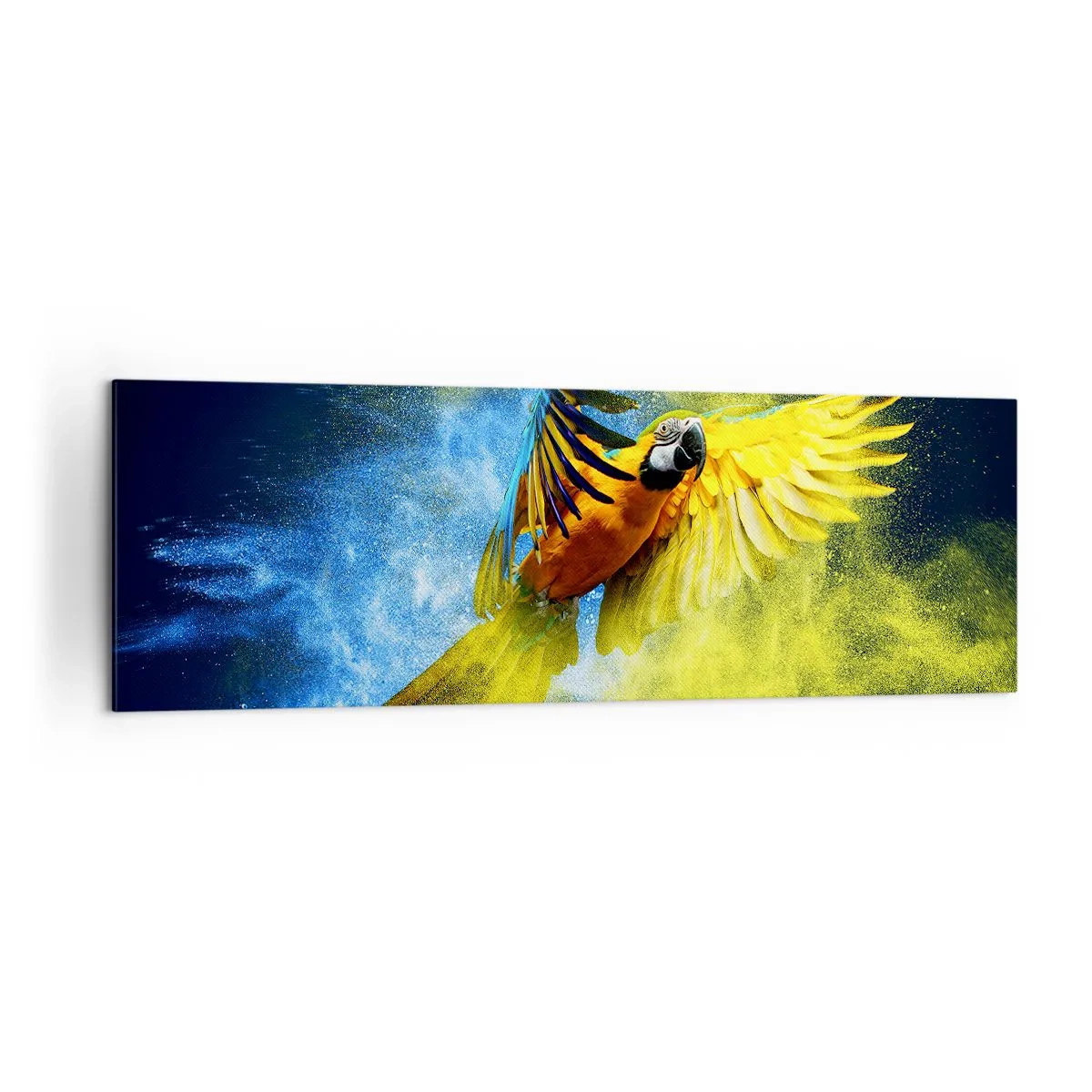 Vászonkép - A kék és arany porban - 160x50 cm
