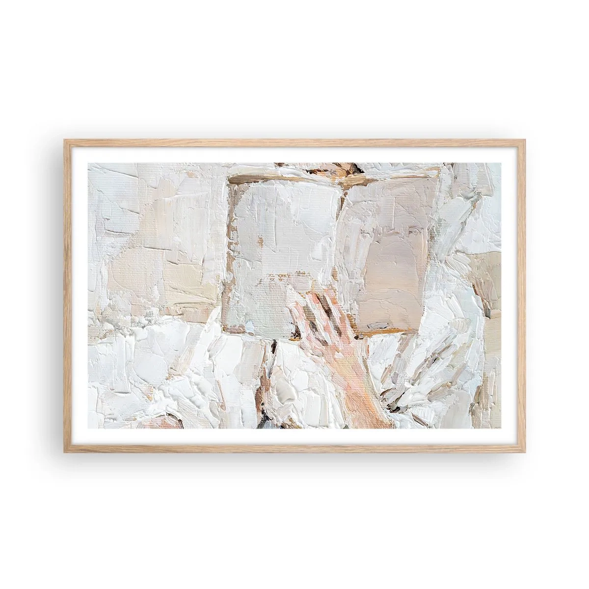 Poszter világos tölgy keretben - Egy másik világban - 91x61 cm