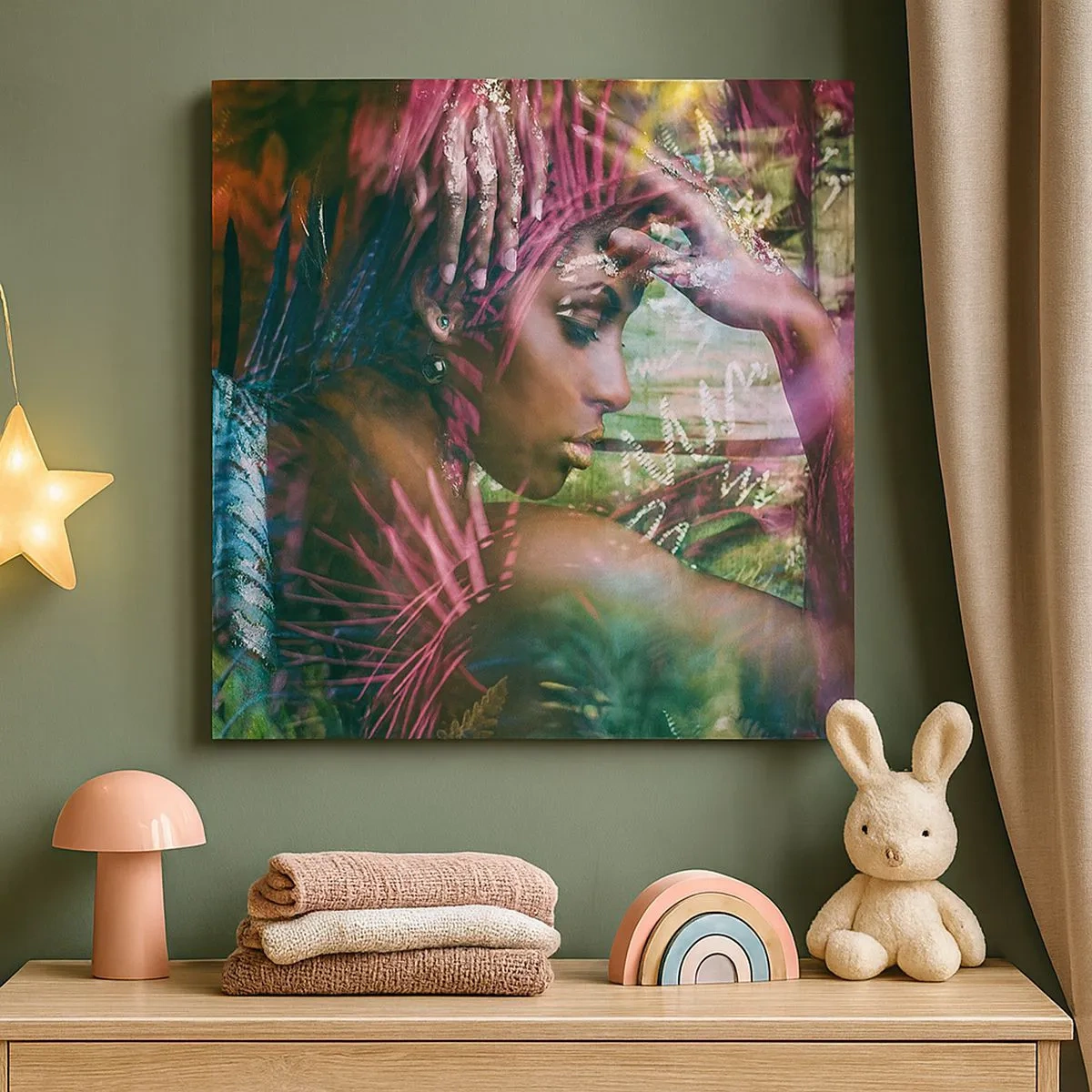 Vászonkép - Anyatermészet a dzsungelben - 30x30 cm