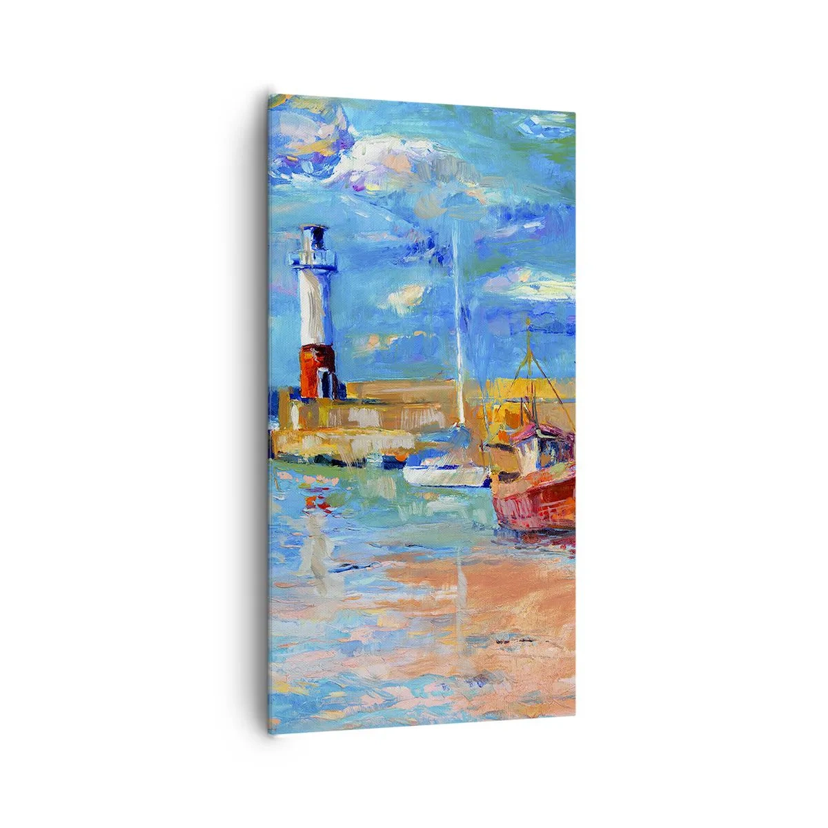 Vászonkép - Egy délután a szivárványos öbölben - 65x120 cm