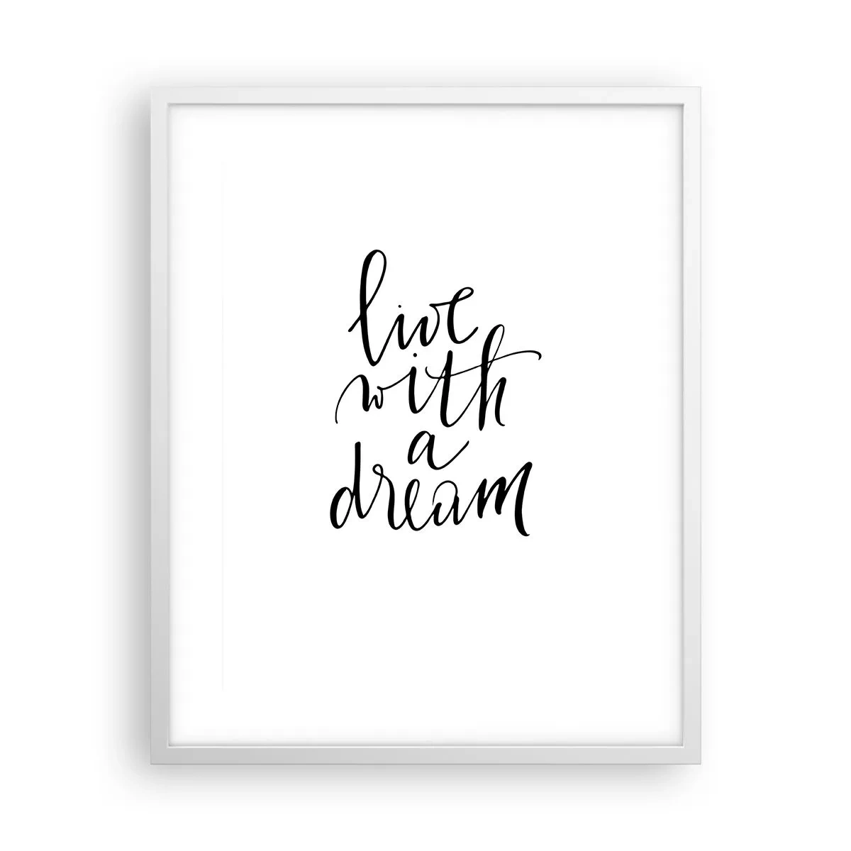 Poszter fekete keretben - Természetesen - 40x50 cm