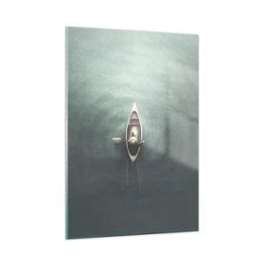 Üveg kép - Egy holdfényes tavon át - 50x70 cm