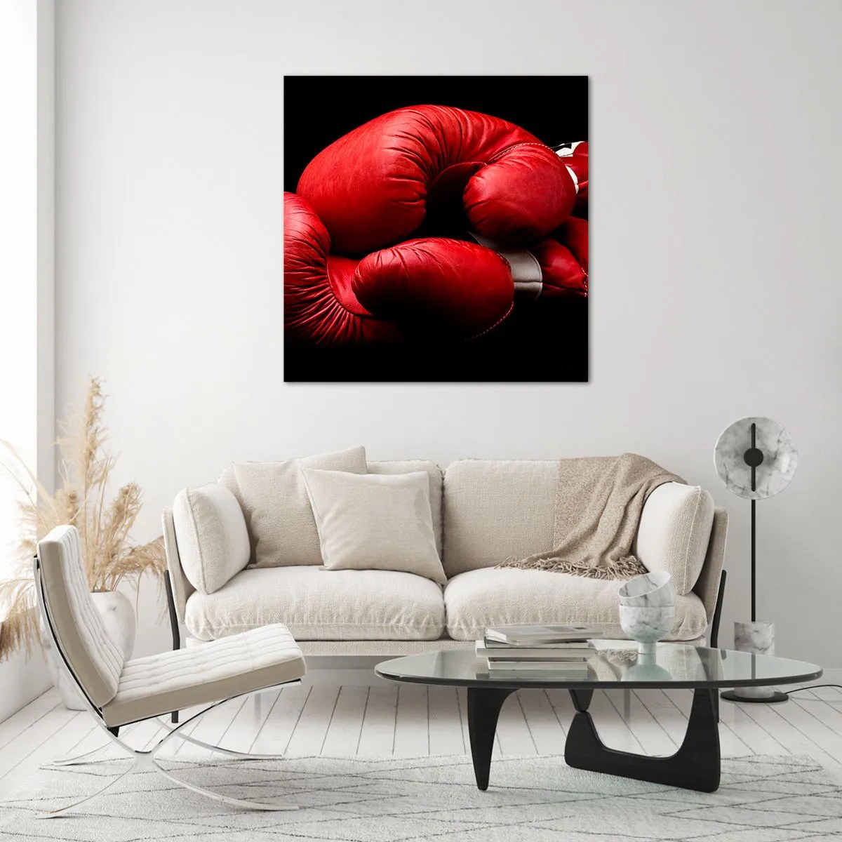 Üveg kép - A küzdelem érzelmei mögöttünk vannak - 40x40 cm