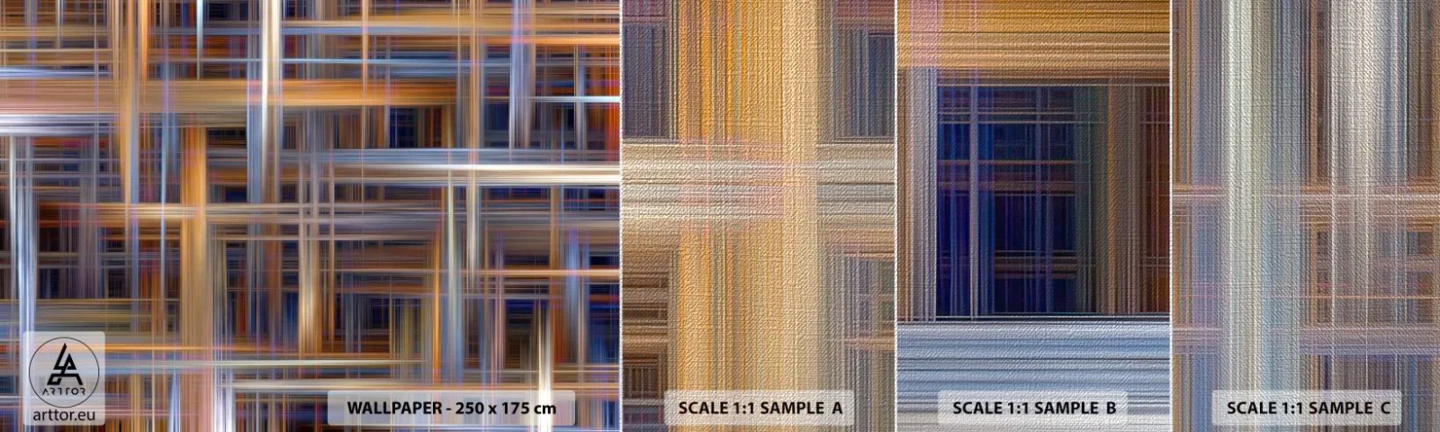 Fotótapéta Minta Premium Canvas - Fényből szőtt - Absztrakció, Darab, Grafika - 100x30 cm