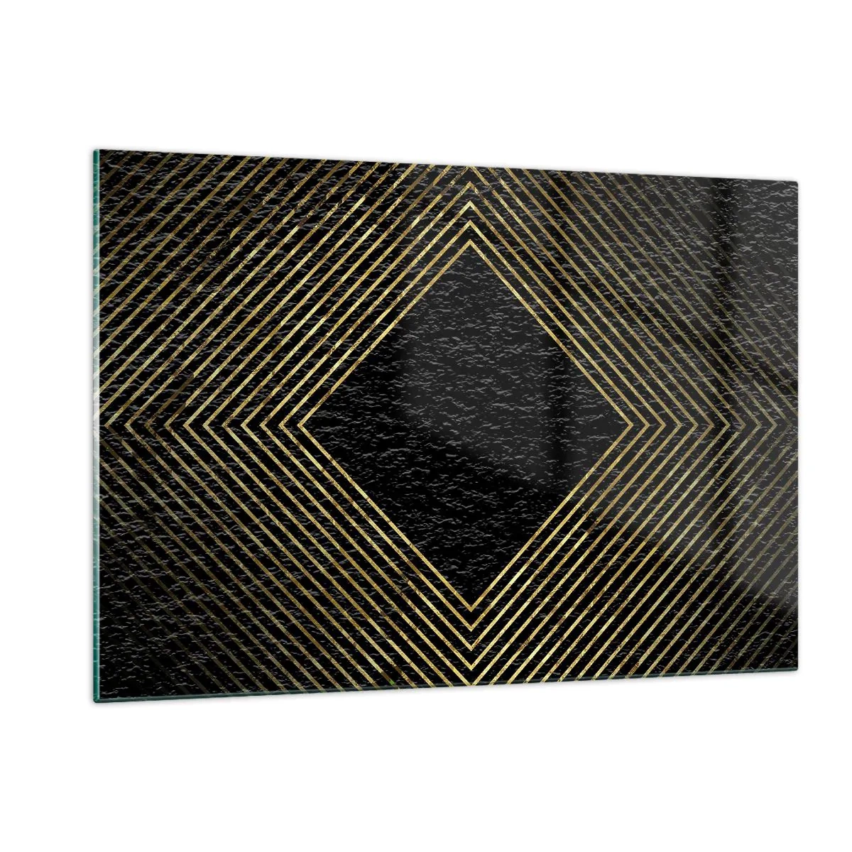 Üveg kép - Geometria glamour stílusban - 120x80 cm