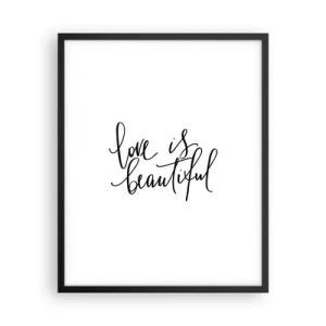 Poszter fehér keretben - Olvass és ismételj - 40x50 cm