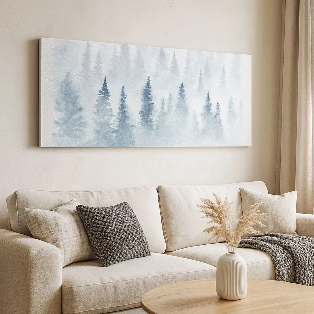 Vászonkép - Ködbe burkolózva - 100x40 cm