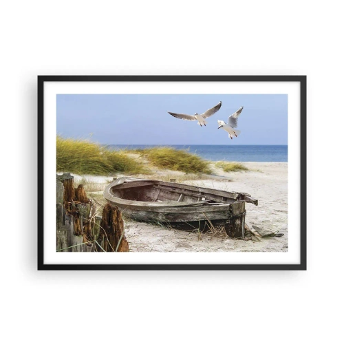 Poszter fehér keretben - Szélben fürödve - 70x50 cm