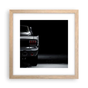 Poszter világos tölgy keretben - Klasszikus báj - 30x30 cm