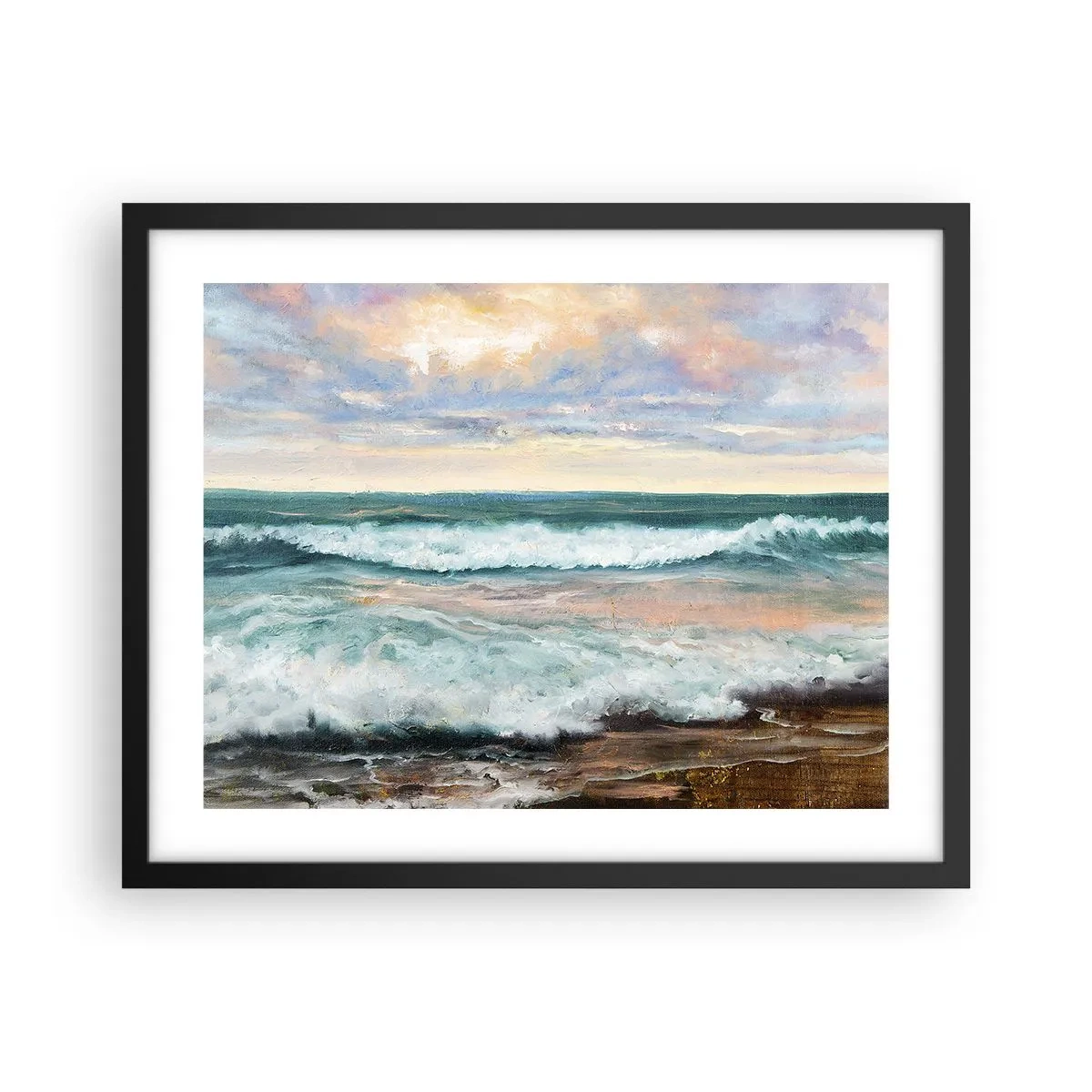 Poszter fehér keretben - Itt kisimítod a lelked - 50x40 cm