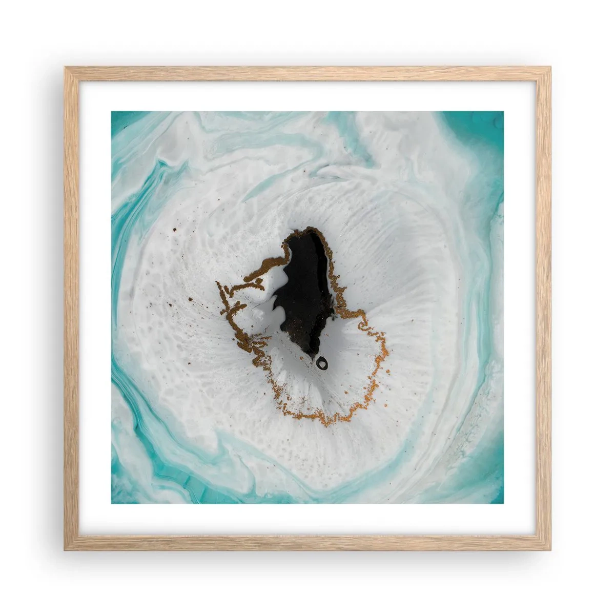 Poszter világos tölgy keretben - Behatolni - 50x50 cm