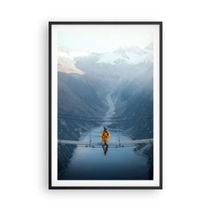 Poszter fehér keretben - Elragadtatott a felfüggesztésben - 61x91 cm