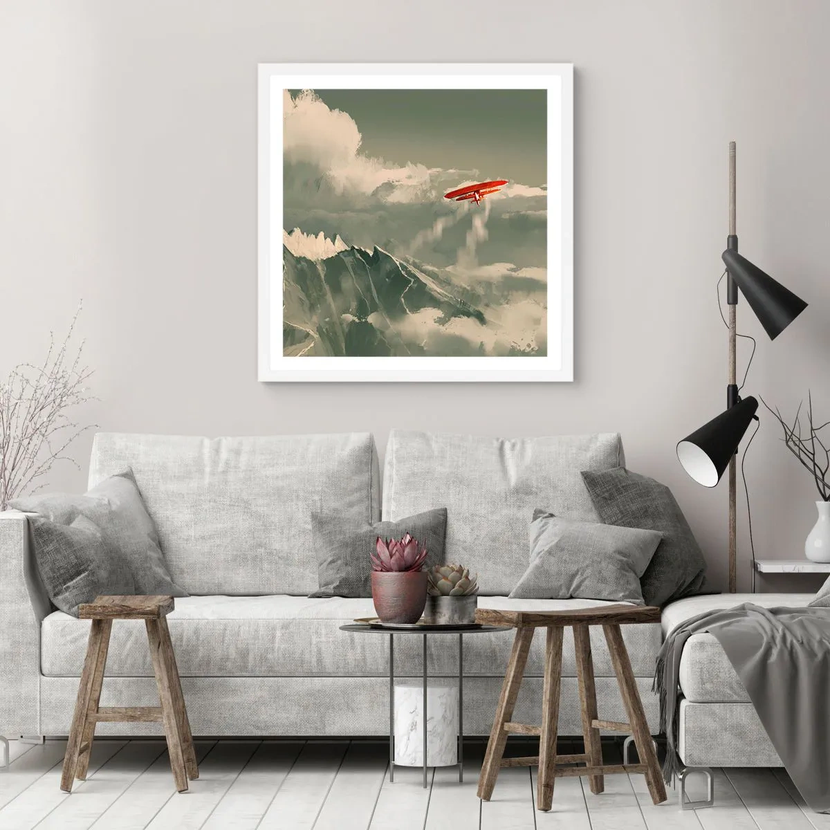 Poszter fekete keretben - Rettenthetetlen úttörő - 40x40 cm