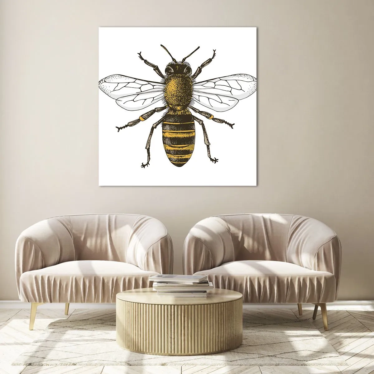 Üveg kép - Gyönyörű és jó - 70x70 cm