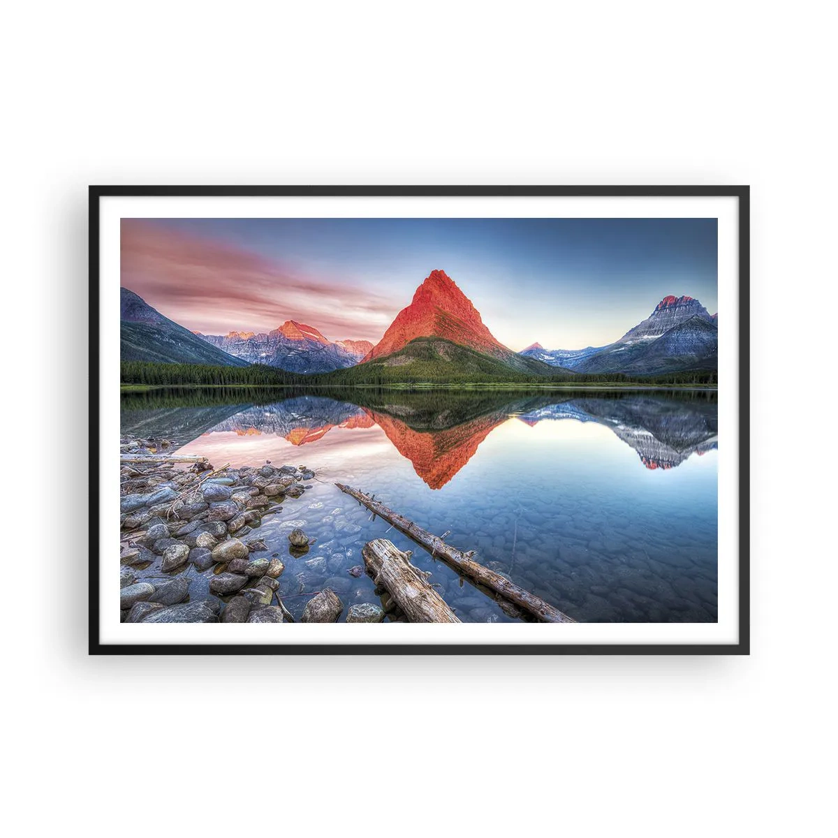 Poszter fehér keretben - Forróság és hideg - 100x70 cm