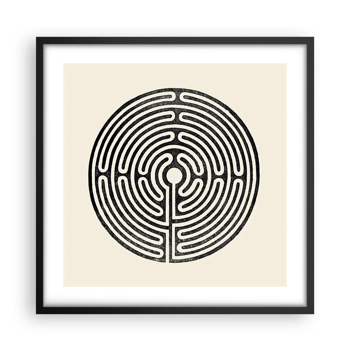 Poszter fehér keretben - Titokzatos rend - 50x50 cm
