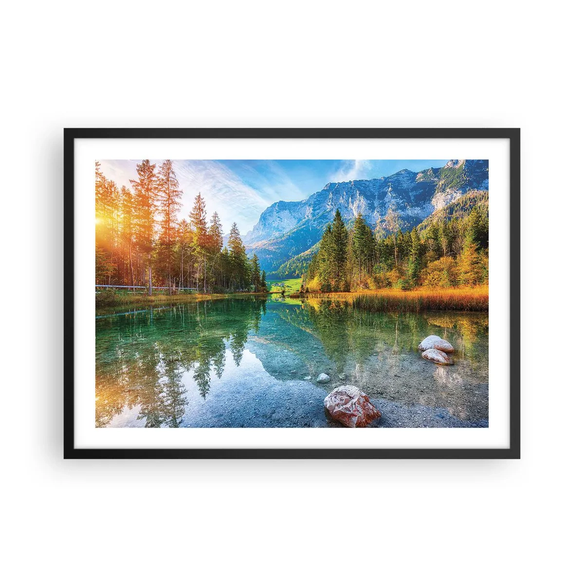 Poszter fehér keretben - Az ősz enyhesége - 70x50 cm