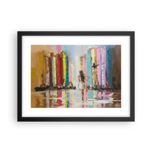 Poszter fehér keretben - Kövessél - 40x30 cm