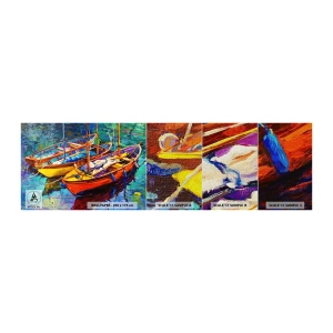 Fotótapéta Minta Premium Sand - Színektől sűrű vízen - Łódź, Vitorlás, Tenger - 100x30 cm