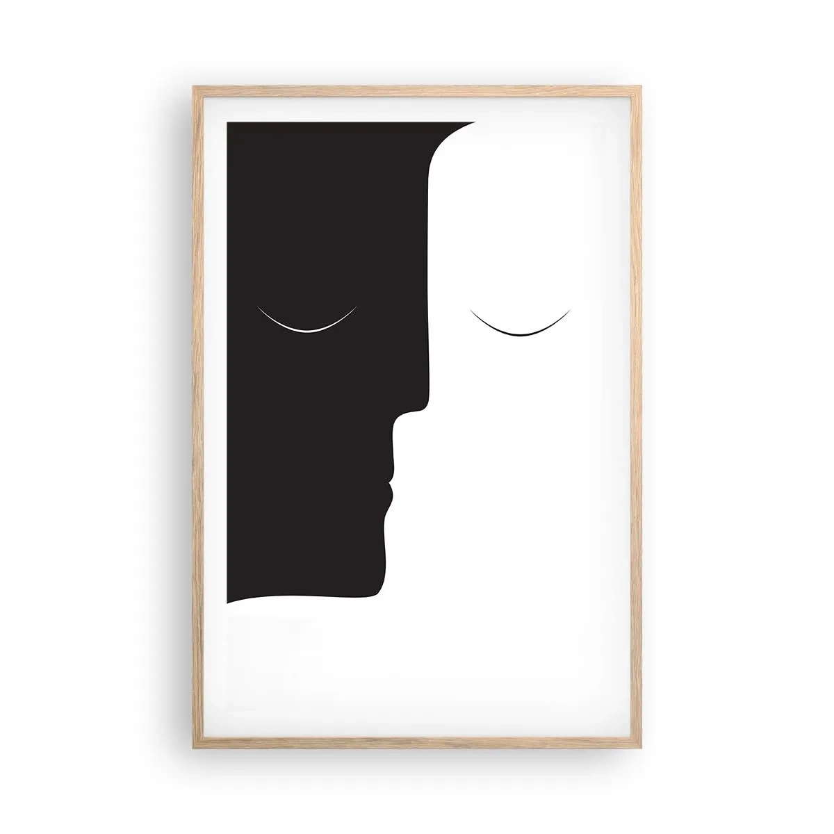 Poszter világos tölgy keretben - Az ellentétek egysége - 61x91 cm