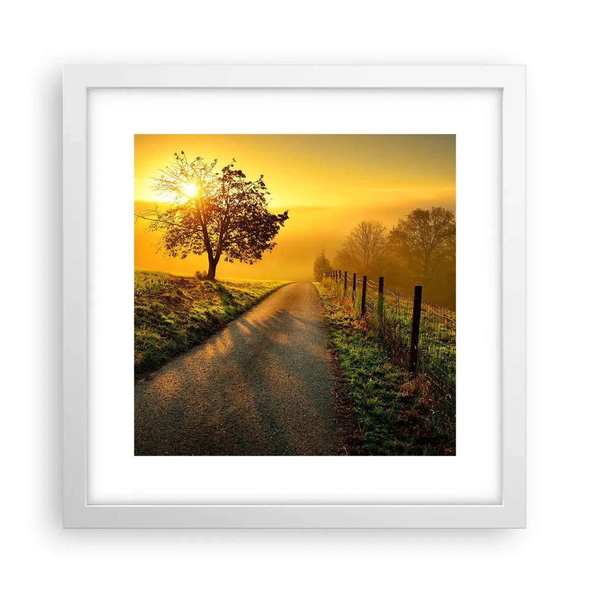 Poszter fekete keretben - Mézes délután - 30x30 cm