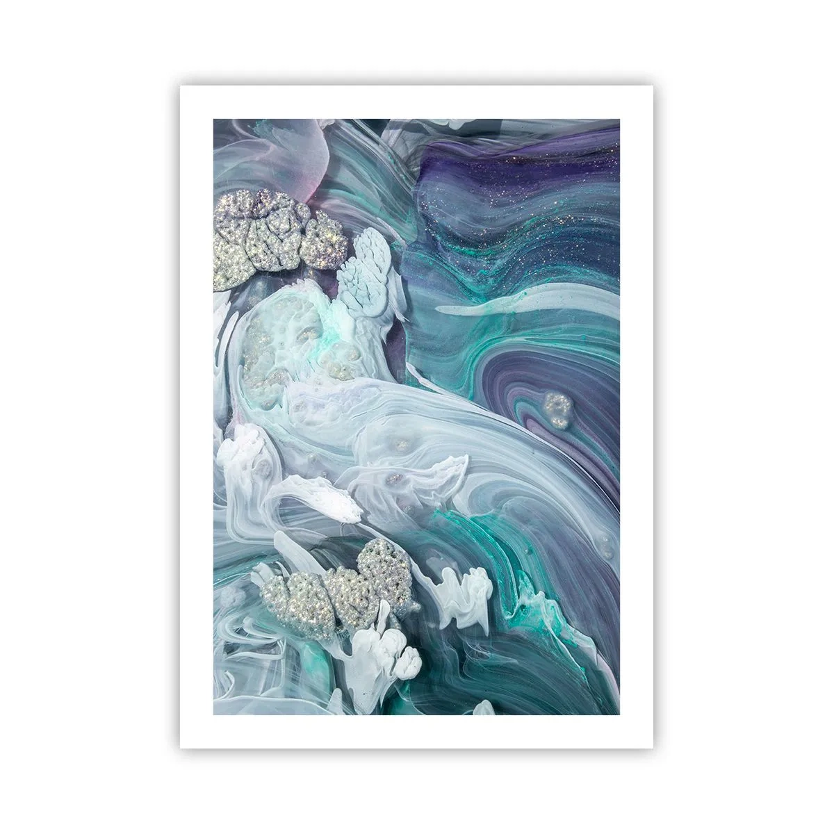 Poszter - Kék áramlatok - 50x70 cm