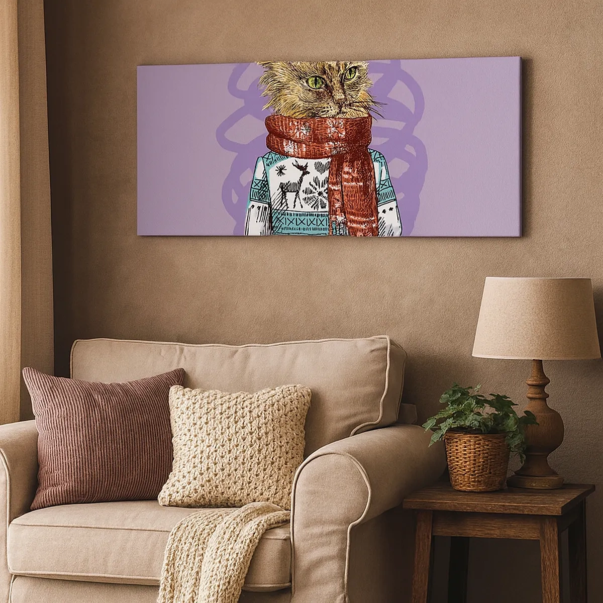 Vászonkép - Kandúr nem csak a csizmában - 30x30 cm