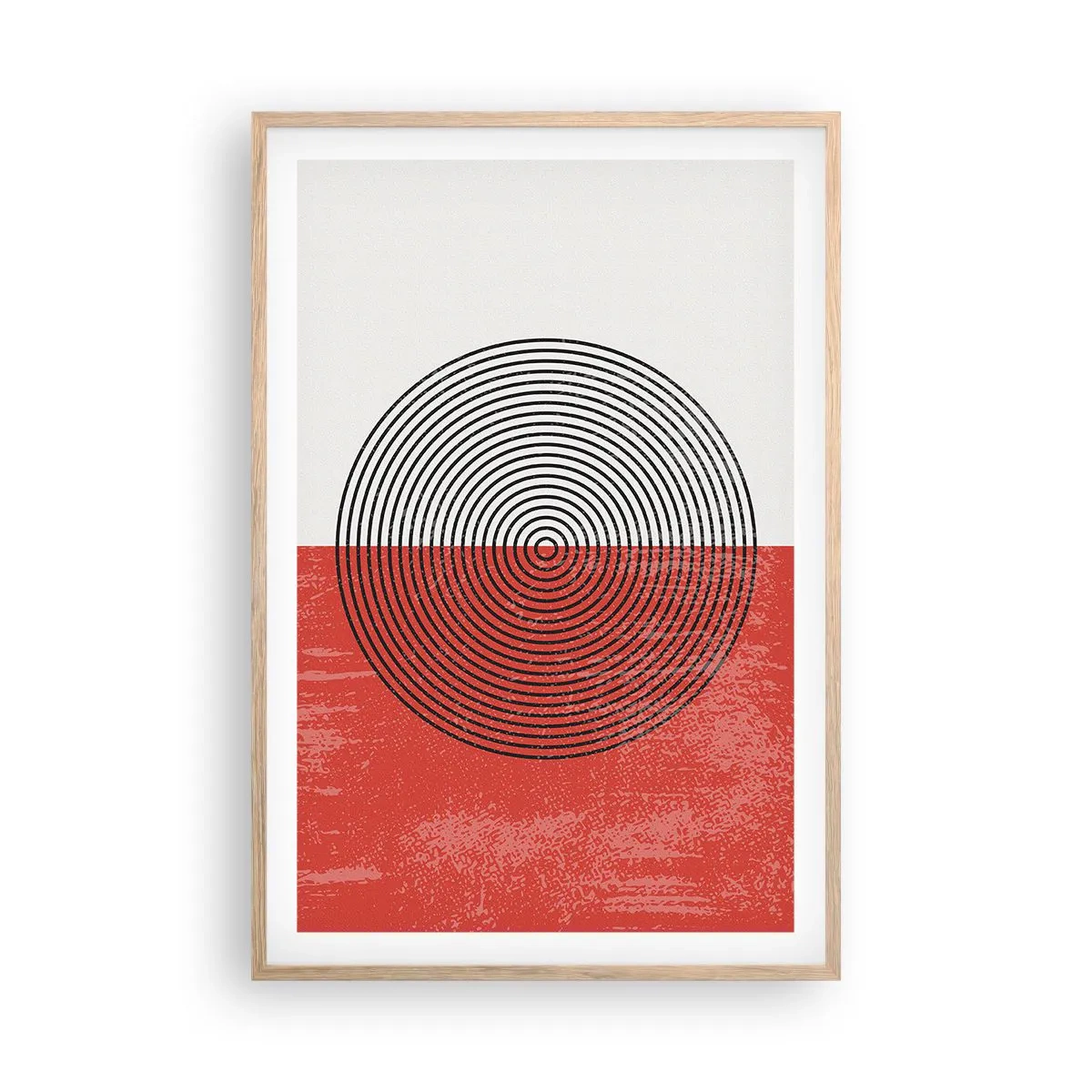 Poszter világos tölgy keretben - Pont a célba - 61x91 cm