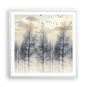 Poszter fekete keretben - Erdei szellemek - 60x60 cm