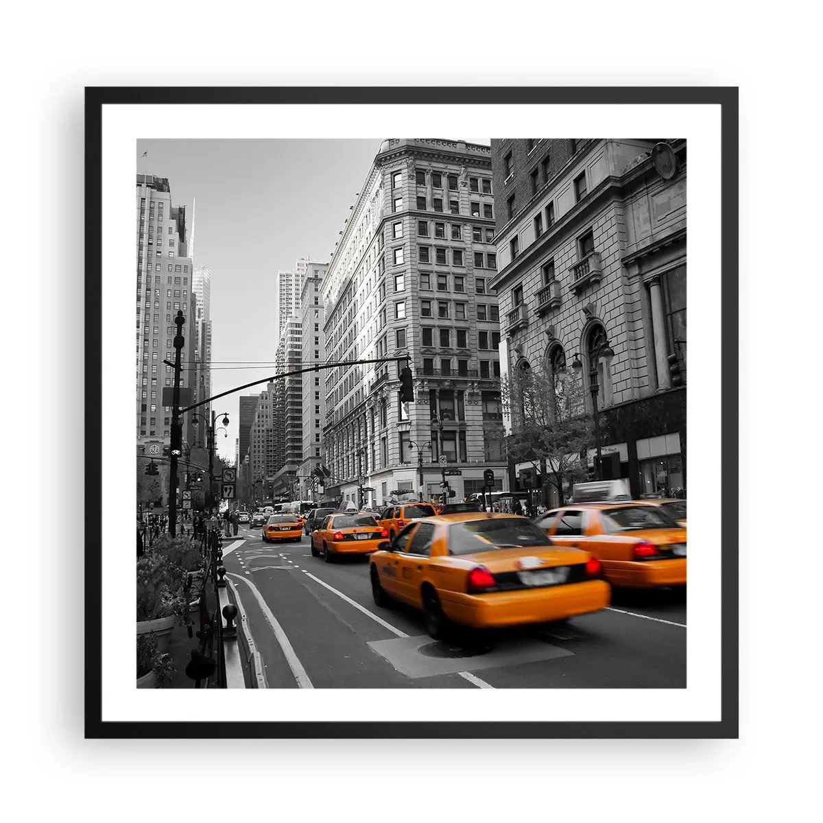 Poszter fehér keretben - Nagyvárosi napok - 60x60 cm