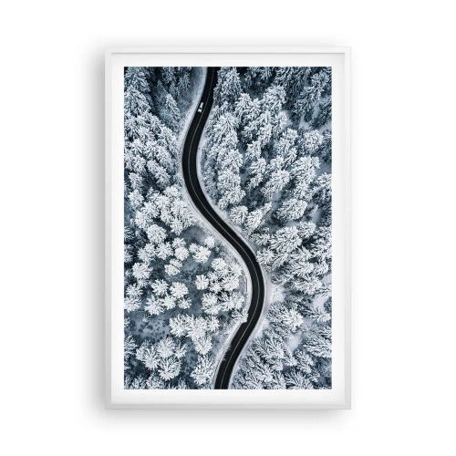 Poszter fekete keretben - A téli erdőn - 61x91 cm
