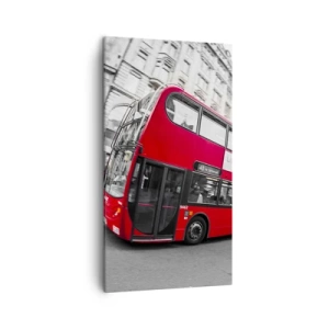 Vászonkép - London hagyományosan - by bus - 45x80 cm