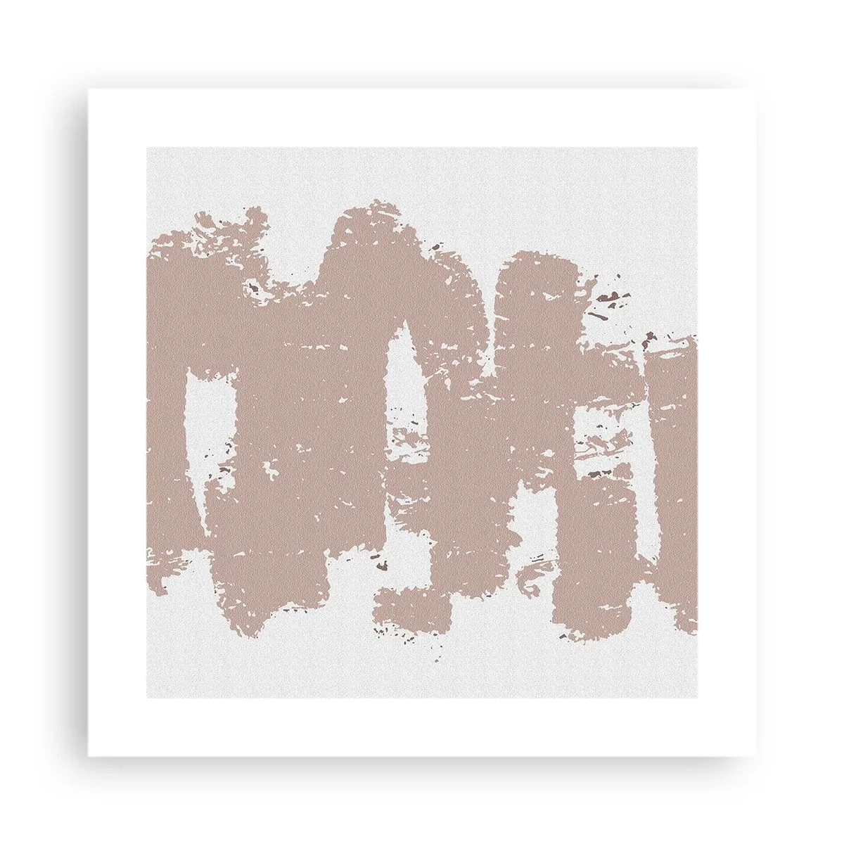 Poszter - Absztrakció lágy rózsaszínben - 40x40 cm