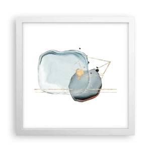 Poszter fekete keretben - Cseppek tanulmánya - 30x30 cm