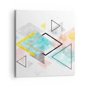 Vászonkép - Geometriai játék - 50x50 cm