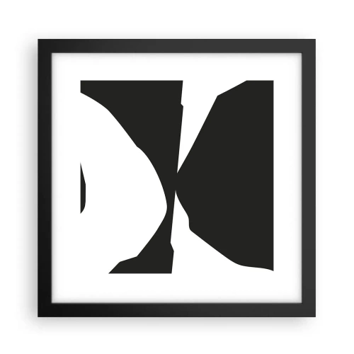 Poszter fehér keretben - Pozitív-negatív - 30x30 cm
