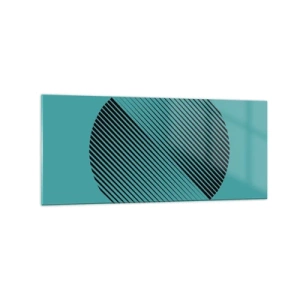 Üveg kép - A kör - egy geometriai variáció - 120x50 cm