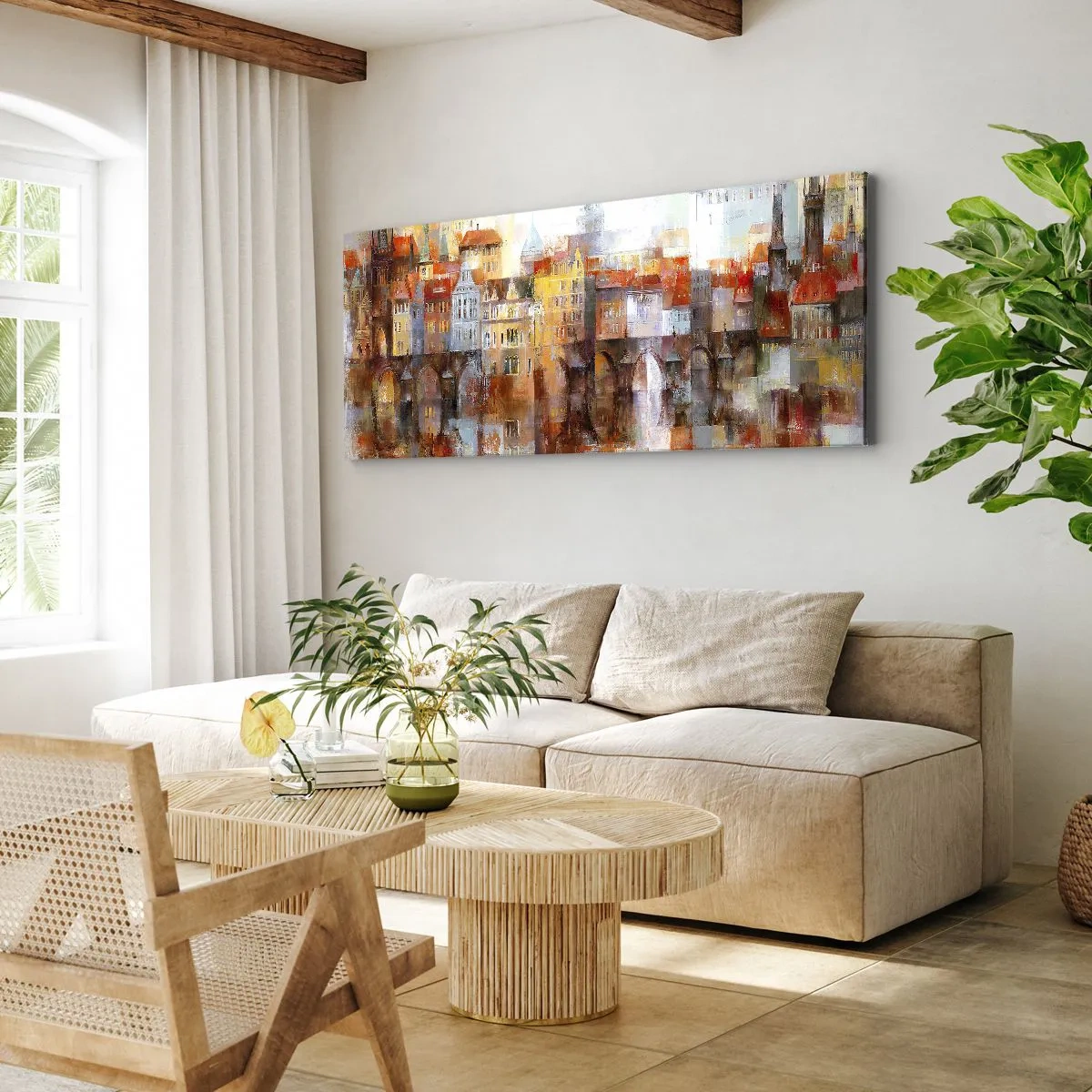 Vászonkép - A híd alatt is gyönyörű - 90x30 cm