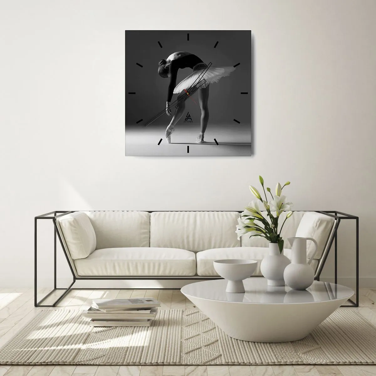 Falióra, Óra - Bella balerina - 30x30 cm