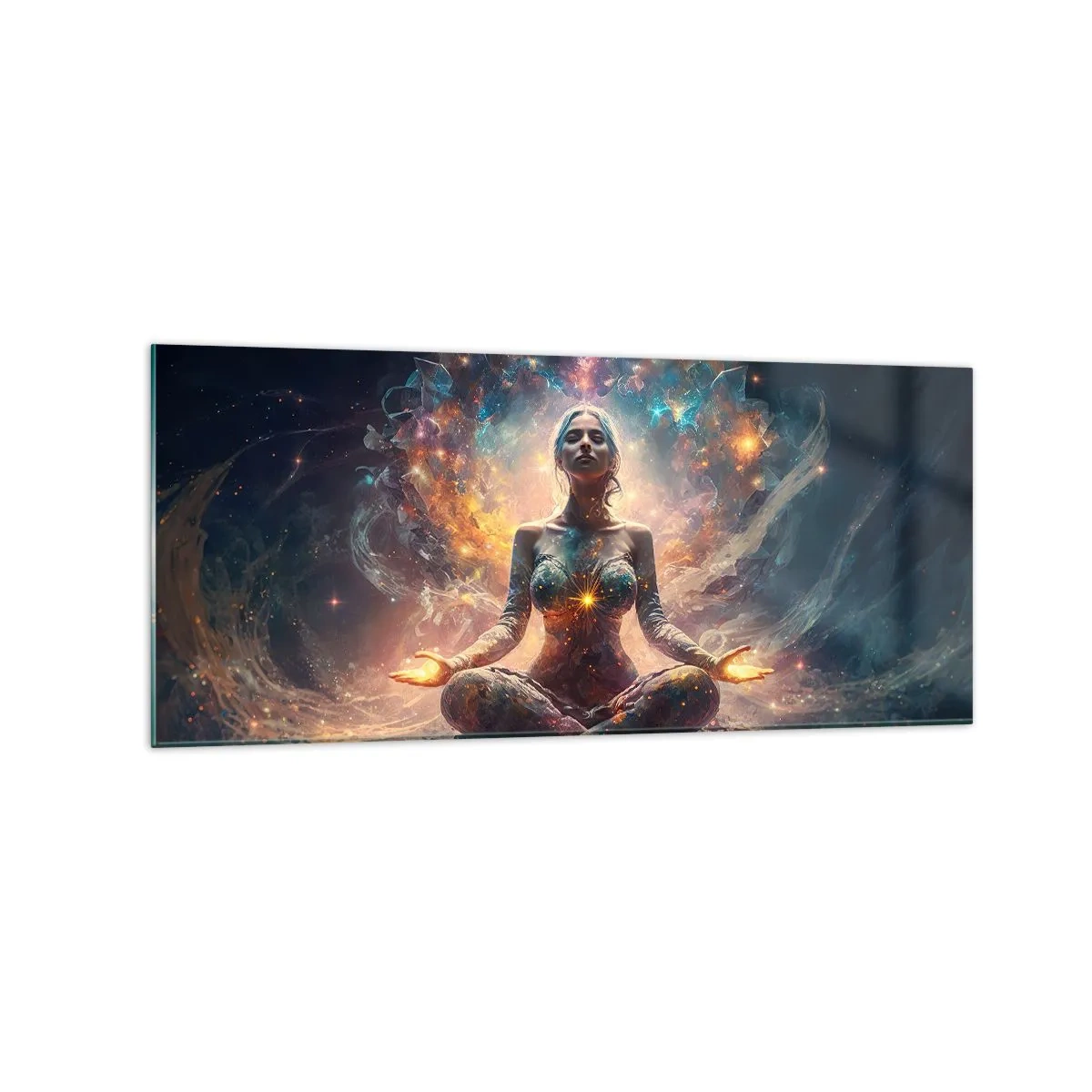 Üveg kép - A jó energia áramlása - 120x50 cm